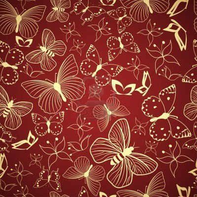 Бесшовные фоны с бабочками и насекомыми ZqQzZr7l0I4